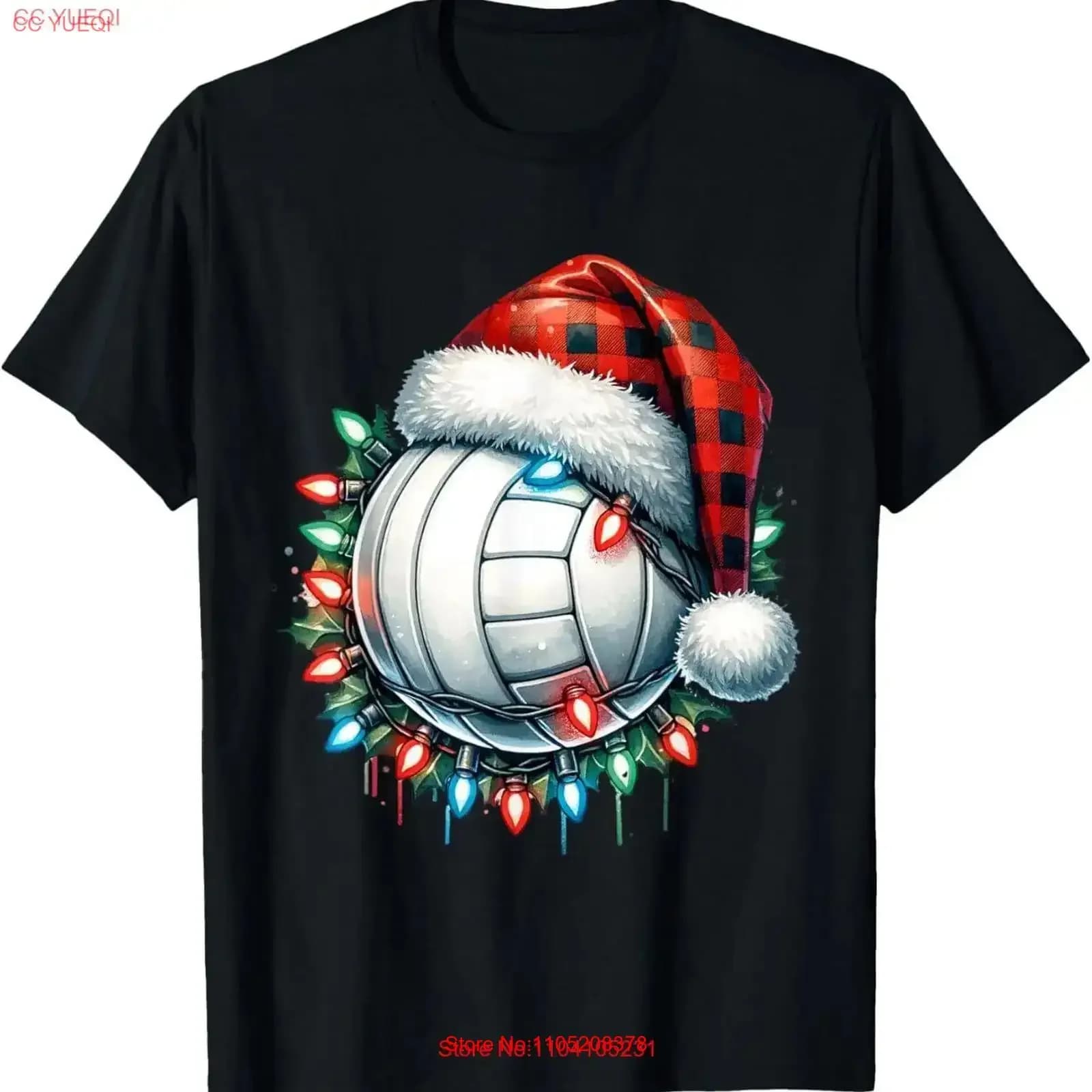 Pallavolo di Natale Giocatore di Natale T Shirt vintage Lavato Casual streetwear Abiti leggermente firmati moda grafica Versatile