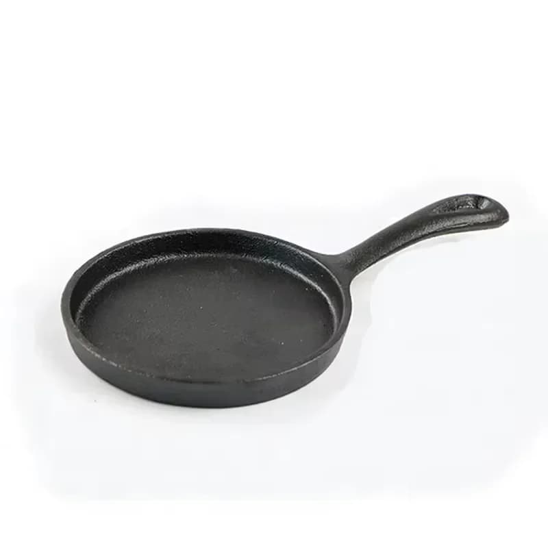 4 Inch Cast Iron Mini Frying Pan Seasoned Skillet Small Nonstick Cookware for Eggs Steak Breakfast Kitchen Cooking Tool