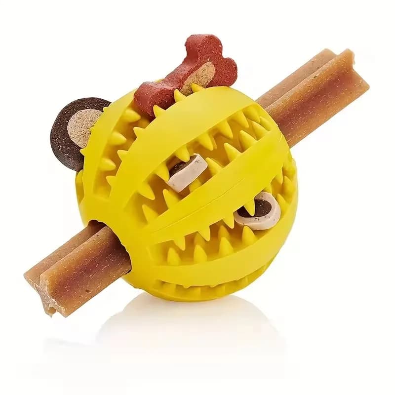 1Pcs 5CM/7CM Cross-border pet dog leakage toy balls, teething puzzles, anti-boring and biting training toys,Dog Food-Leaking Toy