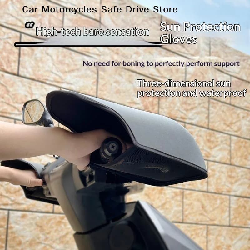 【M】Motorcycle Handlebar Muffs Electric Vehicle Sun Protection Gloves Mittens Windproof Hand Covers Waterproof Grip Accessories