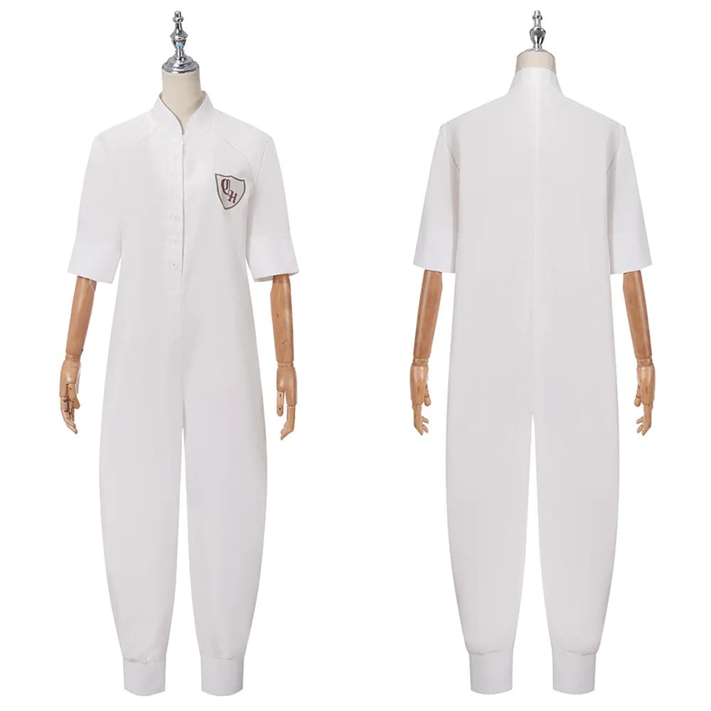 Movie Matilda Cosplay Costume Musical Men Kids White Jumpsuit Training Suit Sportswear Halloween Performance Costume