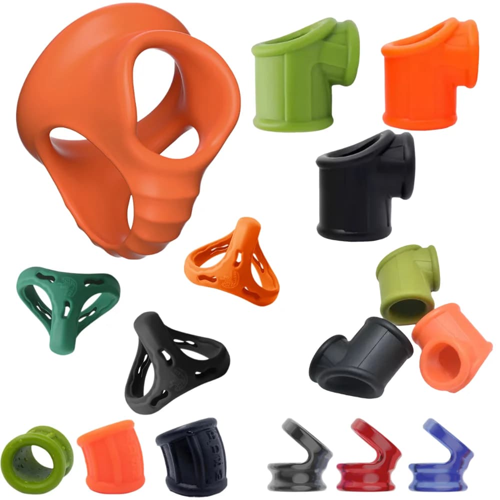 Silicone Delay Ejaculation Cock Ring Male Scrotum Restraint Sleeve Penis Erection Enlargement Sex Toy For Men 18+ Ball Stretcher
