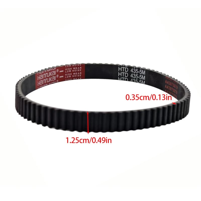 HTD435 5M Toothed Belt 87 Teeth Synchronous Belt For Electric Scooter E-Bike Motor Drive Replacement Parts