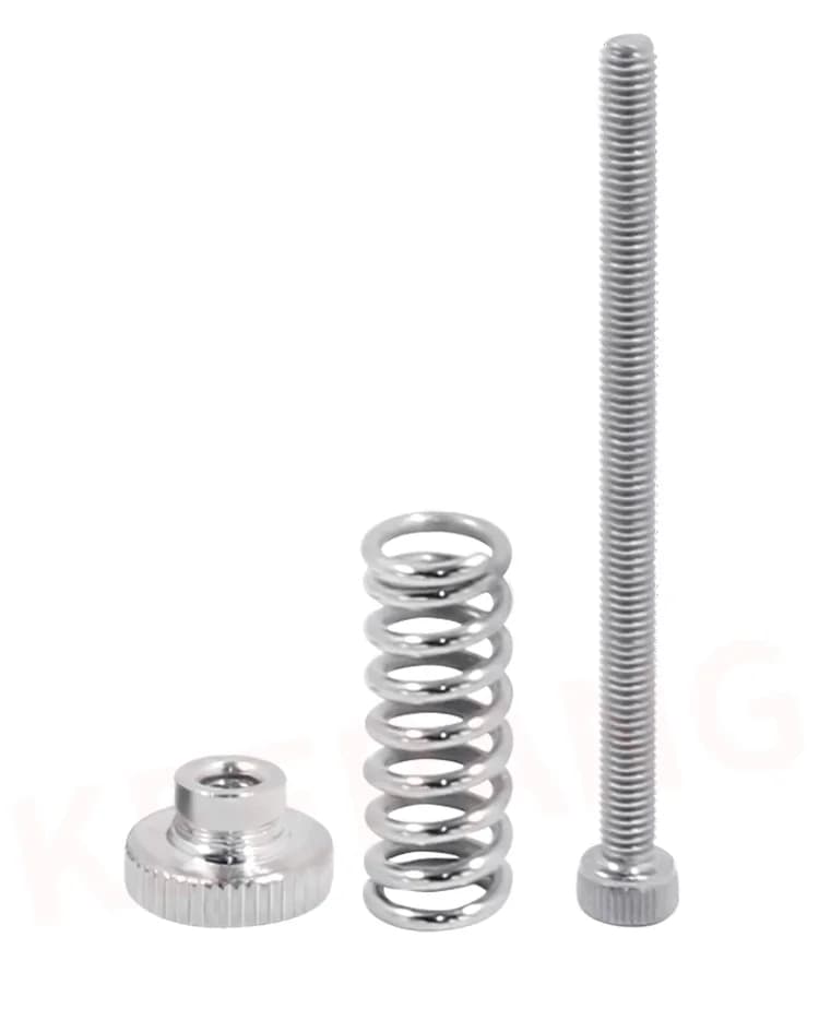 3D printer accessory: thermal bed leveling component - M3*45 leveling knob screw and spring kit