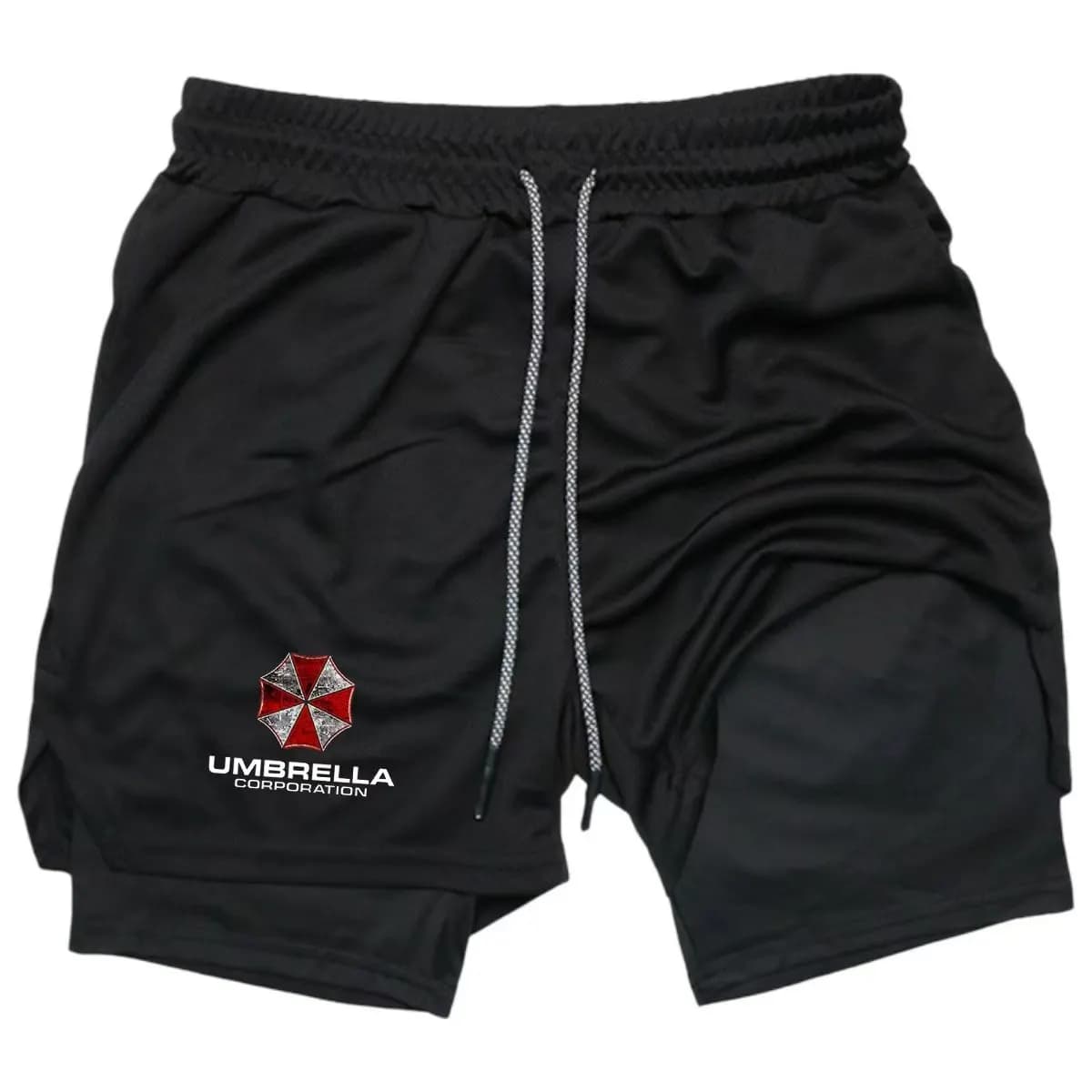 Men's 2-in-1 Double-Layer Quick Drying Breathable Summer Shorts Multifunctional Quick Dry M-3XL