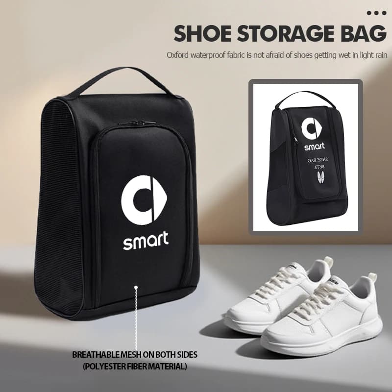 For Smart Car Football Shoe Storage Bag Dustproof Moisture-proof Sneaker Organizer Bag Fortwo Forfour 453 451 452 450 454