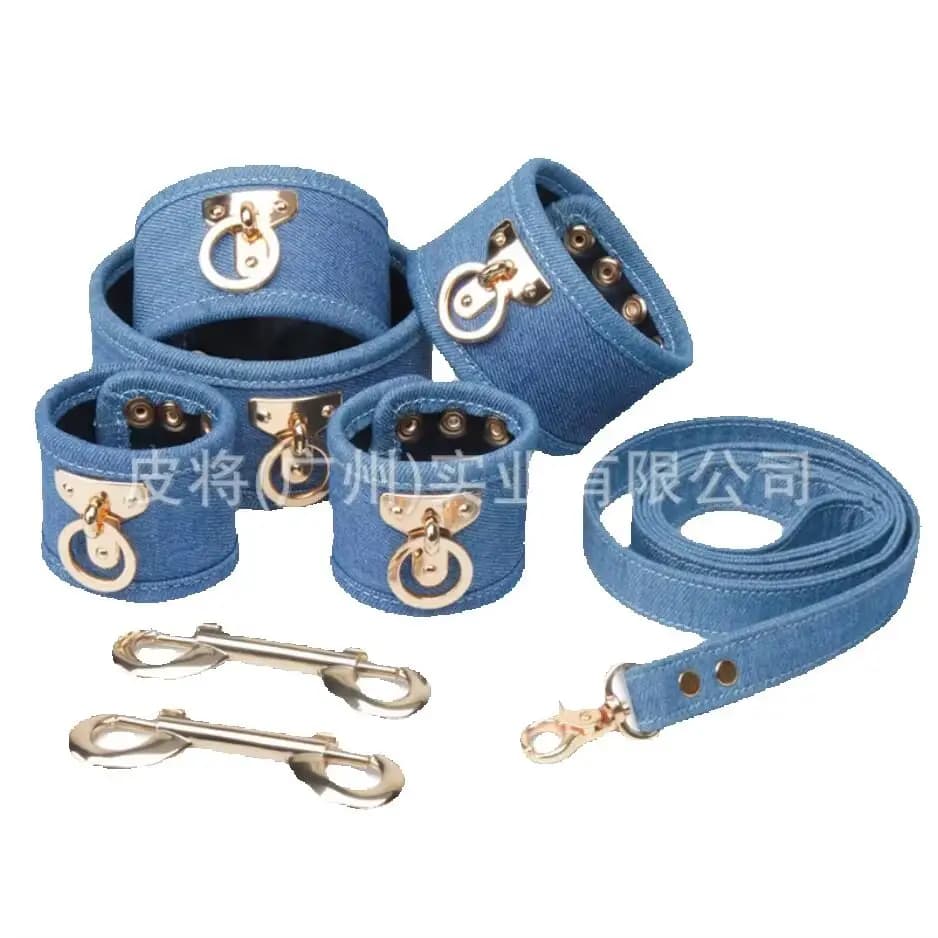 Adult Game Erotic Dog play leash Jean posture collars Neck sex Collar Training Toy BDSM Bondage sex tools SM Slave S3048