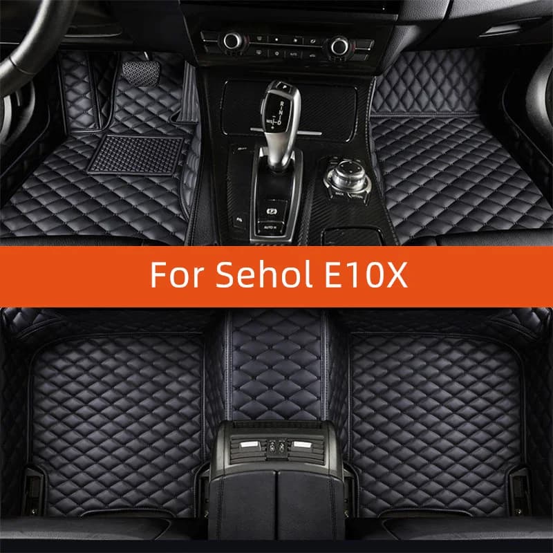 Custom Leather Car Mat for Sehol E10X 2020 2021 2022 2023 2024 2025 2026 2027 Car Mat Interior Accessories