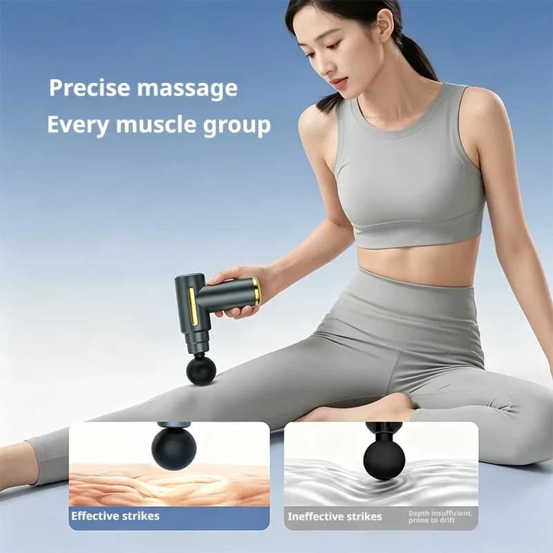 Professional Electric Muscle Massager Fascia Gun Mini Pocket Device Low Noise for Neck Fitness And Muscle Relaxation