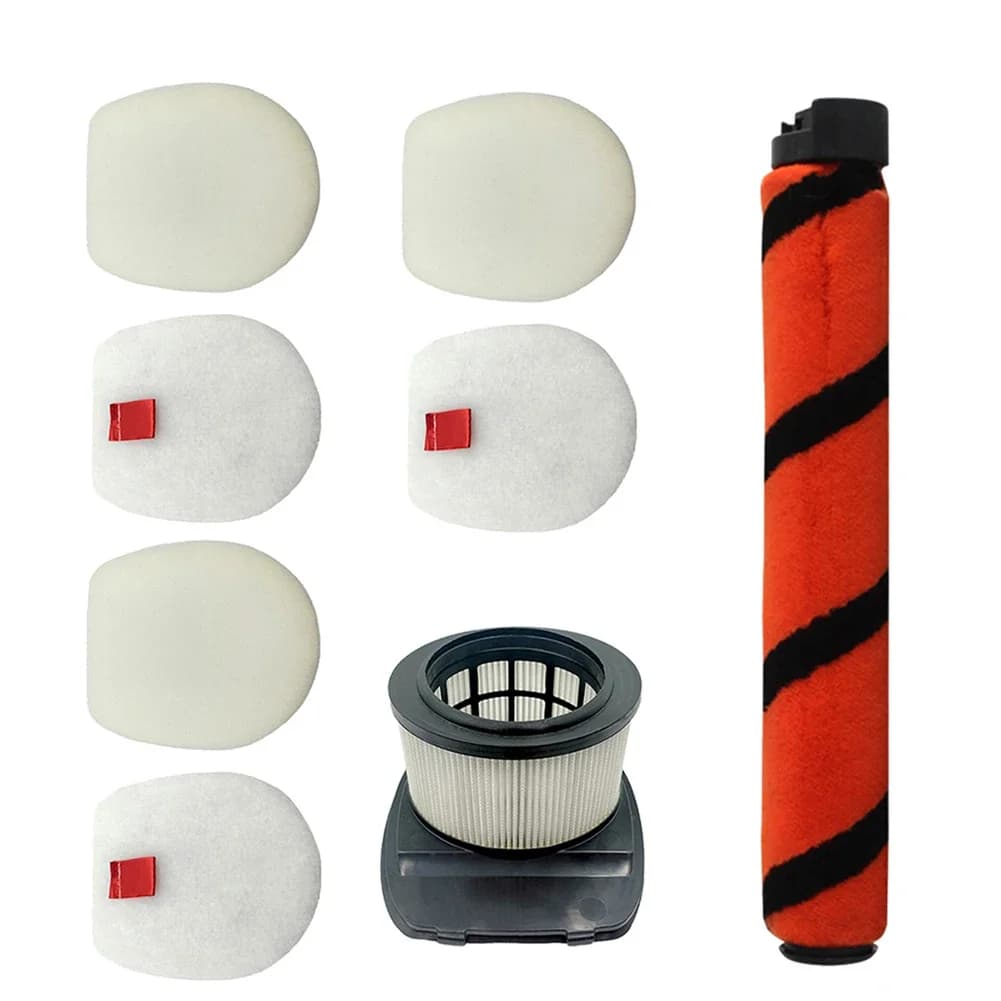 For vacuum cleaner Shark IC300 IZ251UK IZ201UK IZ102, 1 roller brush + 1 filter + 3 foam filters, full spare accessory