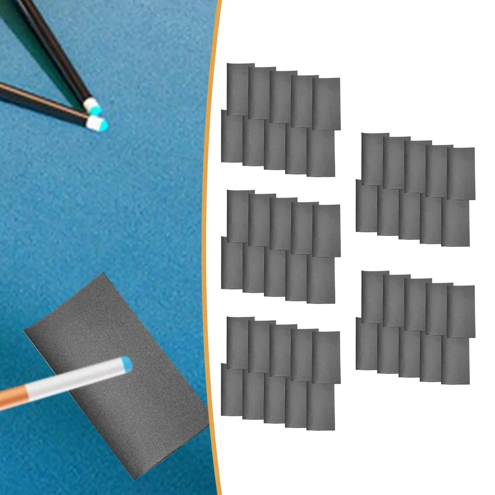 Lime abrasive per stecche da biliardo, strumenti per la riparazione della punta della stecca, attrezzi per la pulizia e la manutenzione delle stecche da snooker