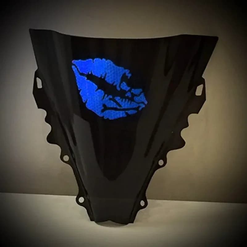 Casco moto Skull Sticker labbra Sexy Car Paster accessori moto riflettente a nido d'ape labbra teschio adesivo personalizzato