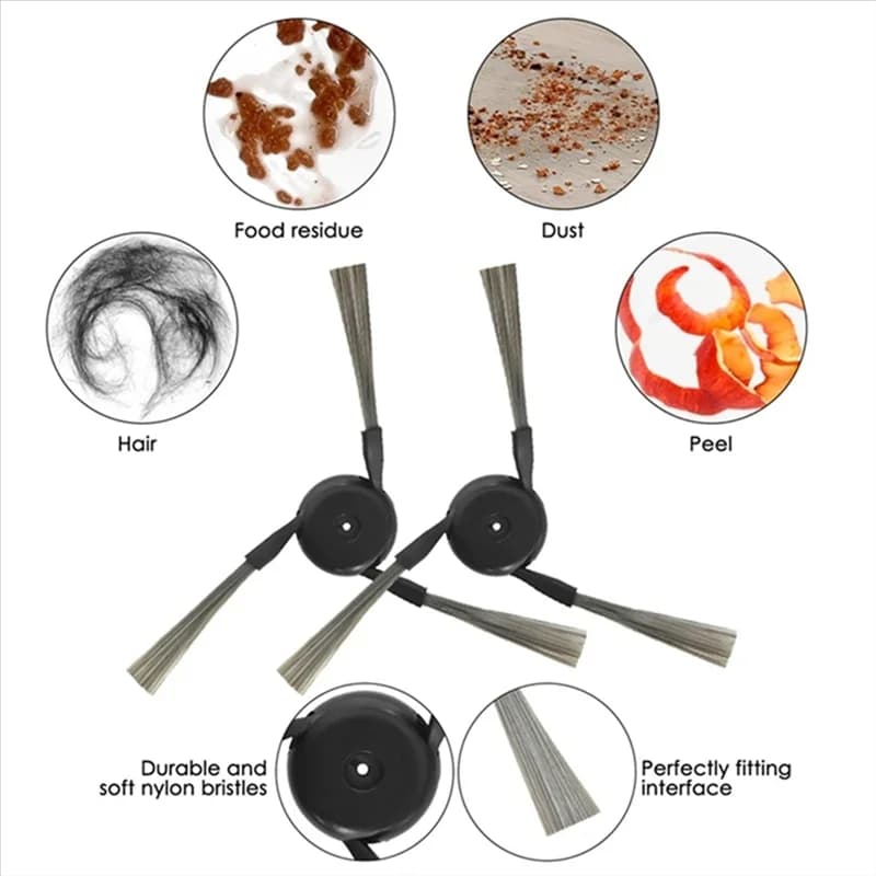 A50Q-50PCS Parti di ricambio Fordreame X40 Master Accessori per aspirapolvere Spazzola laterale principale Mop Sacchetto per la polvere in tessuto Filtro HEPA
