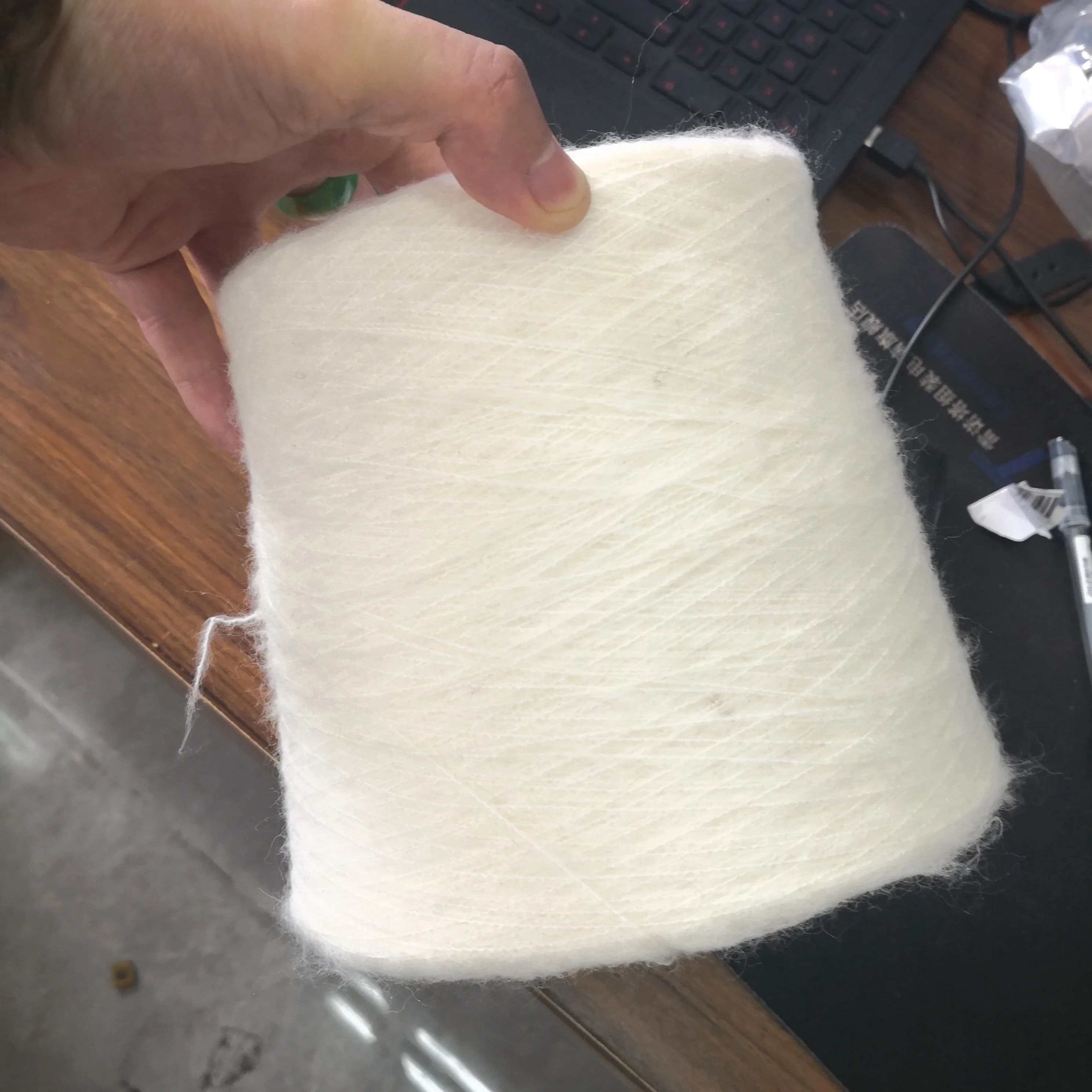 Filato Misto Mohair e Lana Acrilica, Lana Sottile per Maglieria, Filo Morbido per Uncinetto per Maglioni, Sciarpe e Scialli, 500g