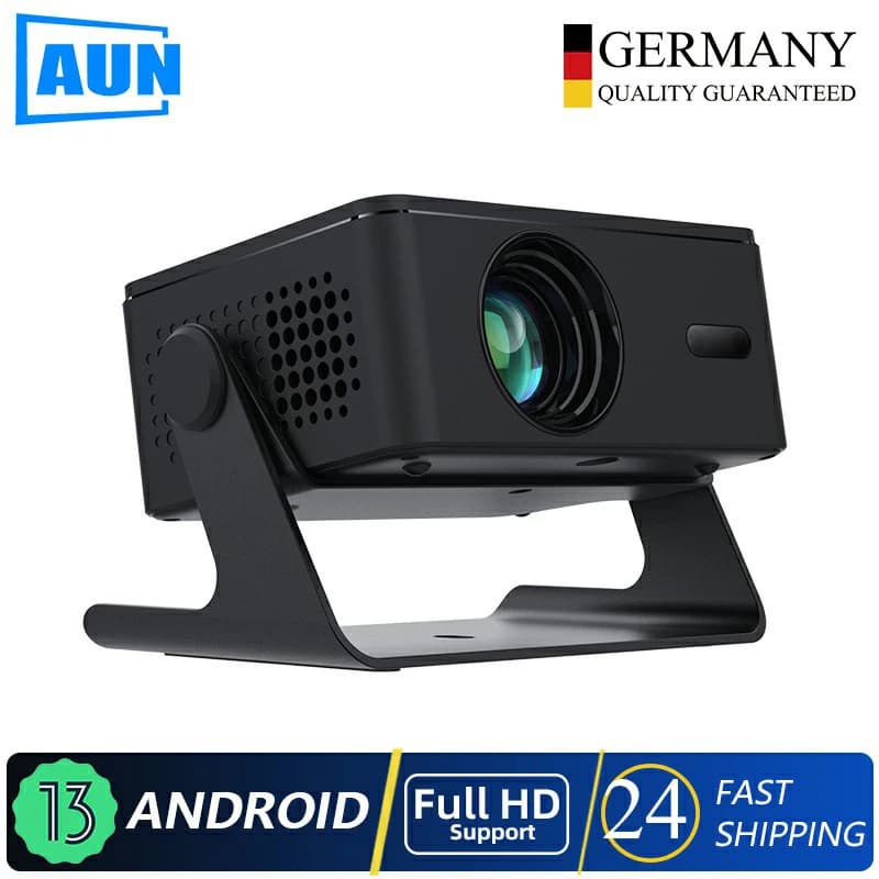 AUN A32 Pro Proiettore Android 13 Cinema portatile Home Theater MINI Gioco per bambini Proiettori LED 3D WIFI per telefono Video 4K 1080P