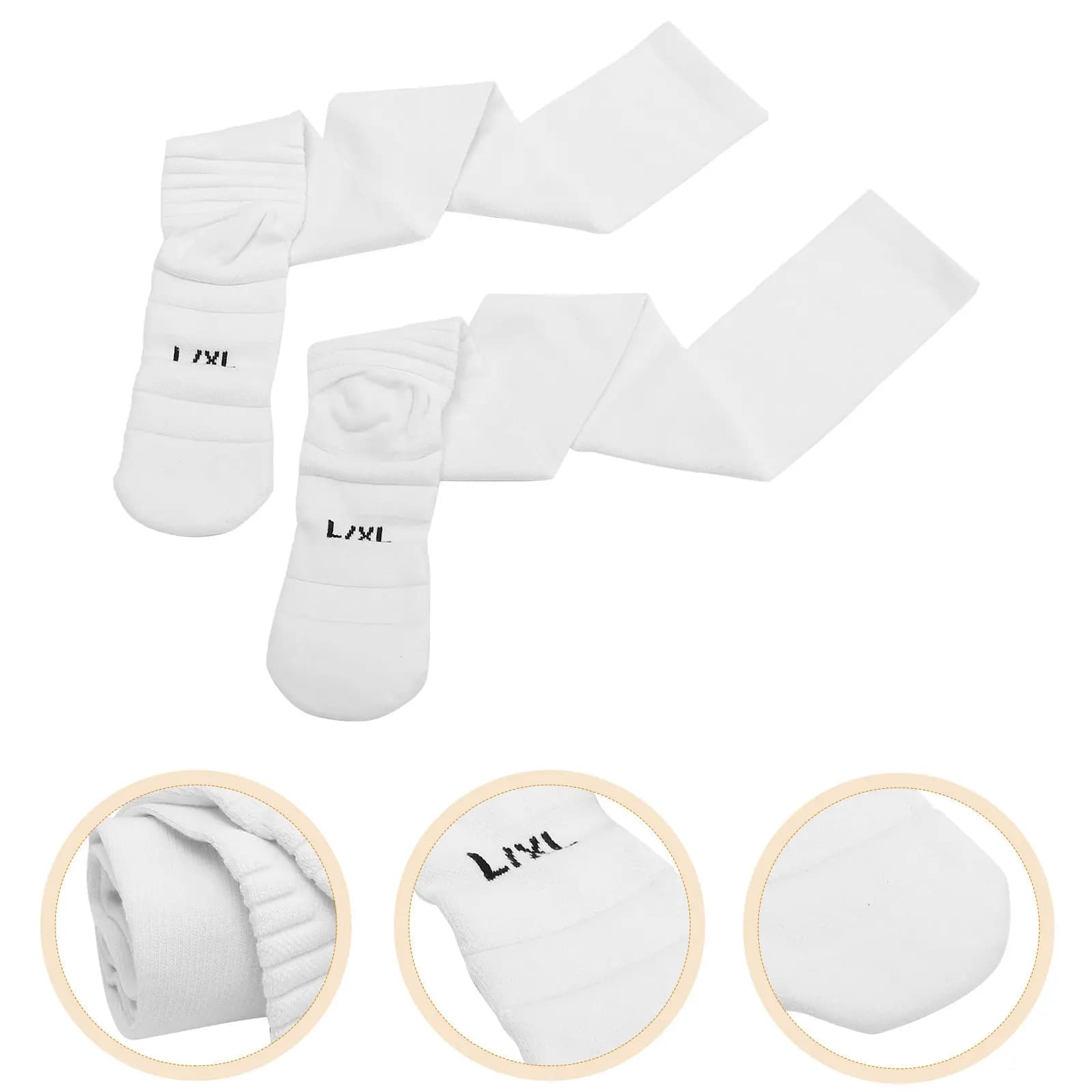 1Pair Extra Thick Football Socks Premium Cotton Soft Breathable Over The Knee Sports Socks for Men Boys Soccer Basketball