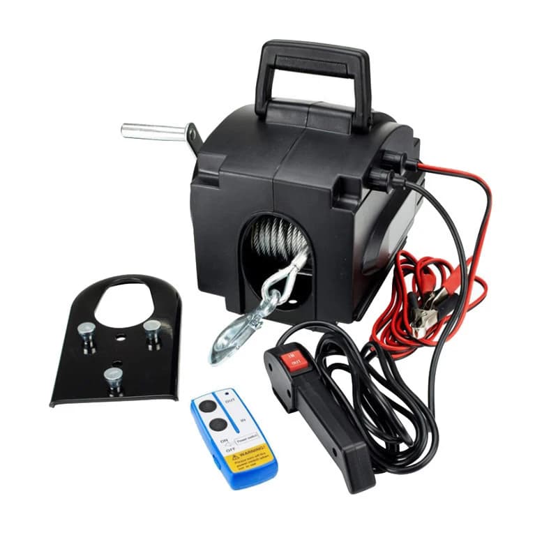 Produttore cinese Vendita calda Mini barca marina portatile 3500lb Auto 4x4 Altri trecce elettriche a fune metallica 12v