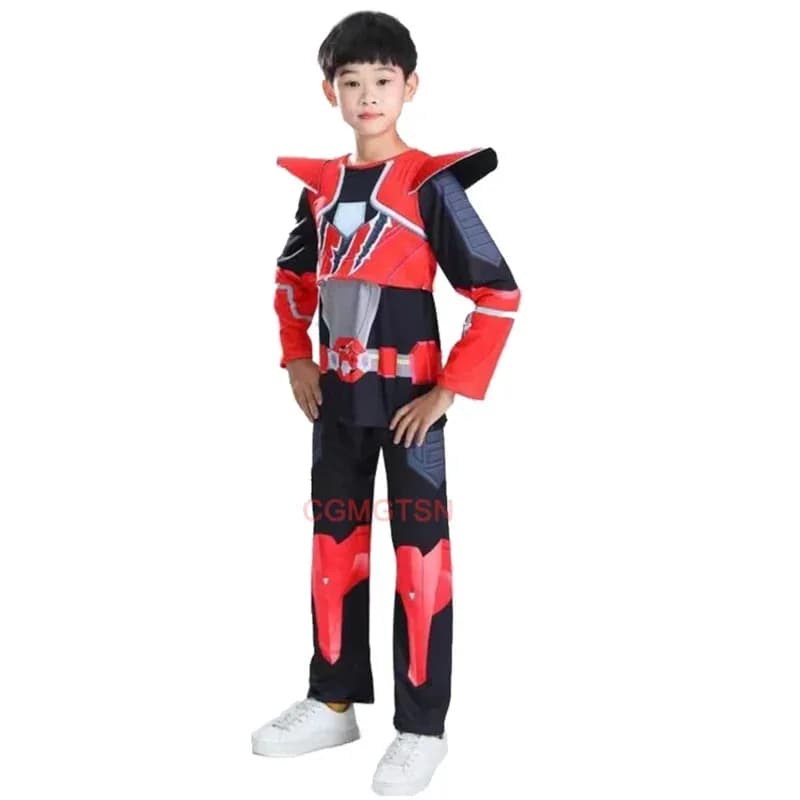 Costume cosplay Mini Force X per bambini VOLT SAMI LUSI MAX Gioco di ruolo Top e pantaloni Maschera Abito Halloween Party Fancy Dress