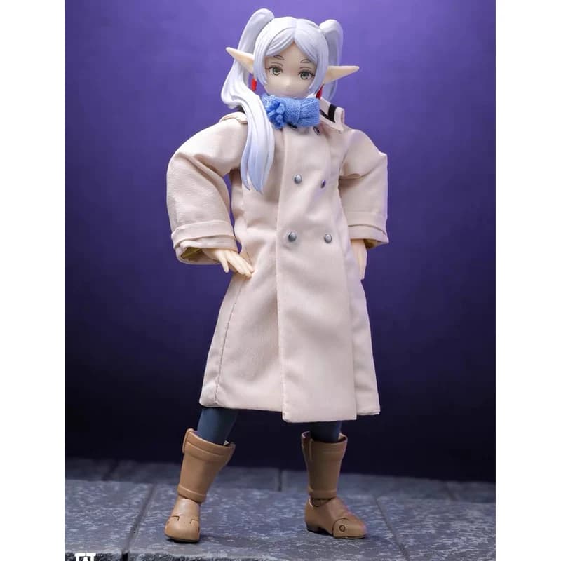 Cute SHF Frieren: Beyond Journey'S End Coat Scarf Kawaii Anime Action Figure Cloth Clothes Model Accessories Toy Decoration