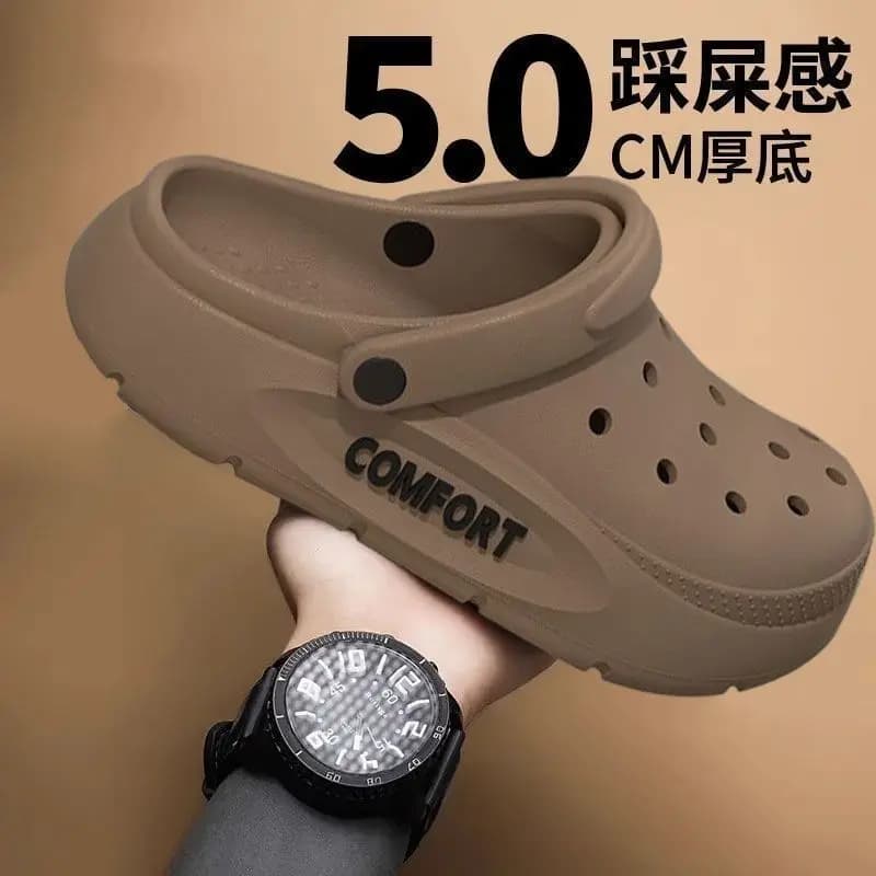 Sandali EVA per Uomo, Ciabatte Classiche Antiscivolo e Traspiranti, Comode Scarpe Casual da Spiaggia, Calzature Alla Moda e Confortevoli con Fori per Uomo