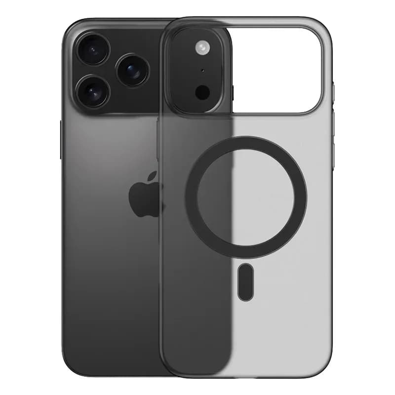 Custodia opaca traslucida magnetica ultra sottile di lusso per iPhone 17 16 15 14 13 12 Pro Max Plus 17 Air per cover posteriore trasparente Magsafe