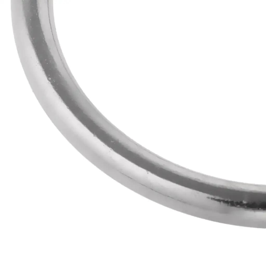 Anello a O in Acciaio Inossidabile Senza Saldature, Anello Rotondo Marino Durevole, Accessorio Lucidato per Attacco Corde Nautiche
