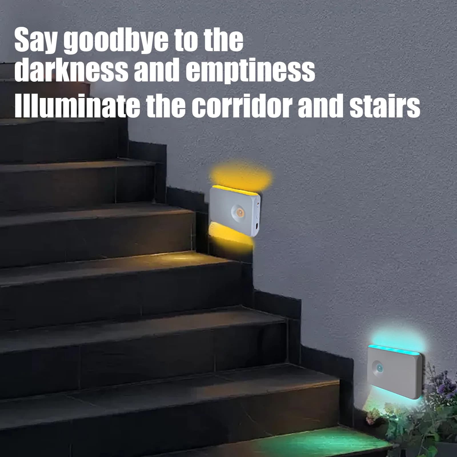 Luce Notturna Intelligente a Induzione YHOPE LED con Sensore di Movimento, Ricarica Type-C, Fissaggio Magnetico Wireless