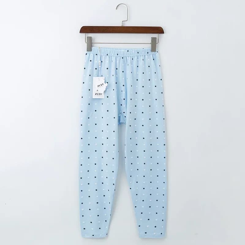 Boys' Fat Children's Leggings Wear Boys' and Girls' Long Johns, Pure Cotton Loose Children, Medium and Large Children Plus Fat