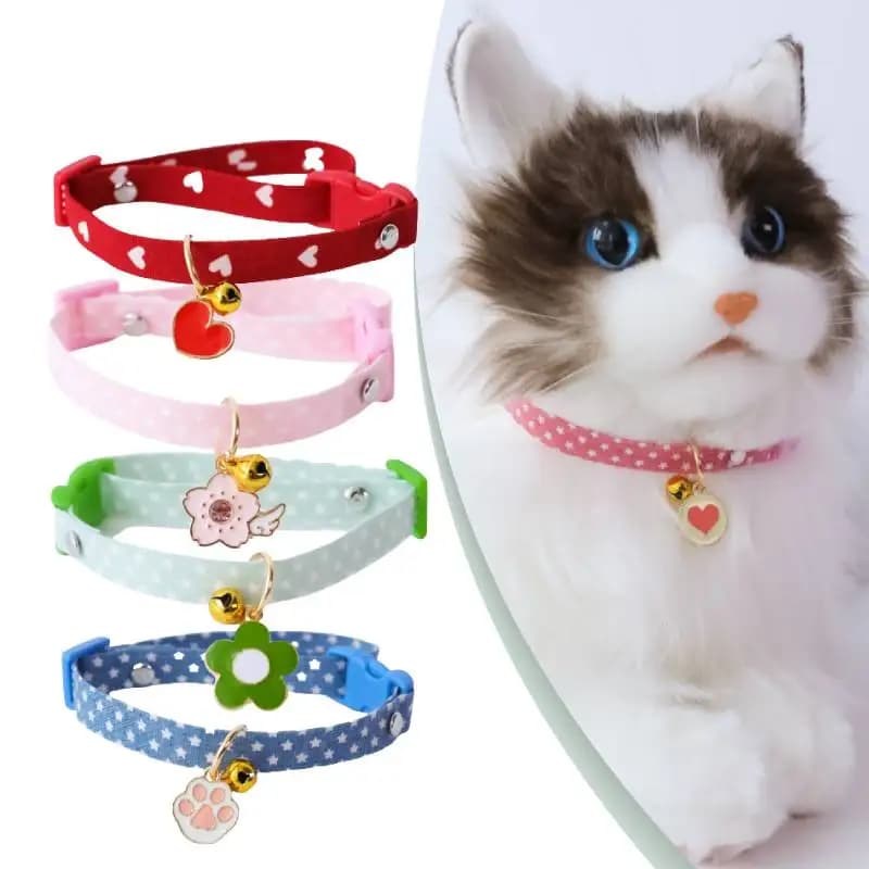 1 pz regolabile frutta gatto collare Color caramella Avocado ciondolo carino moda fibbia di sicurezza collana Pet Dog Nylon con collare campane