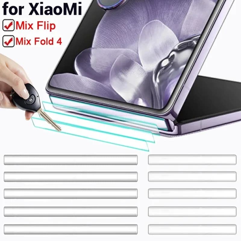 5/1 pcs Membrane Infrangible HD Transparent Idrogel Films Central for Xiaomi Mix Flip Phone Hinge Protective Film Soft for Mi Mix Fold 4