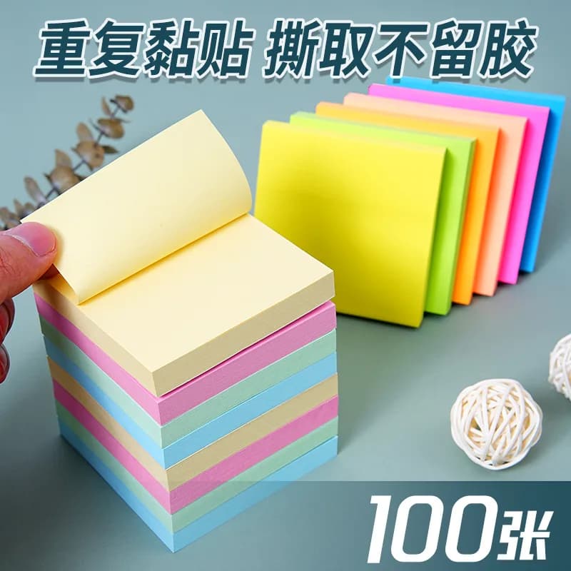 Note post-it colorate, foglietti adesivi creativi carini, foglietti adesivi per cancelleria per ufficio, che possono strappare appunti adesivi per messaggi degli studenti