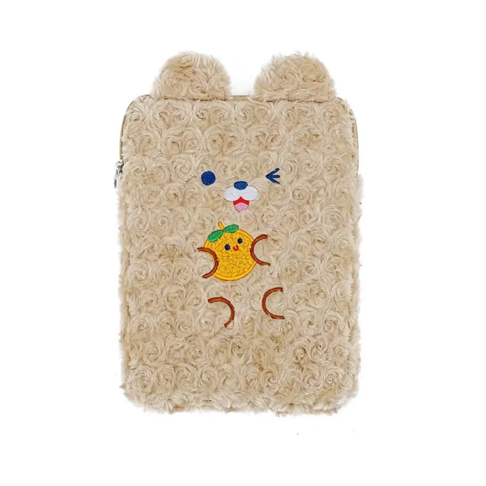 Custodia protettiva per laptop in peluche da 9-11 pollici Custodia protettiva per iPad antiurto imbottita antiurto per viaggi d'affari