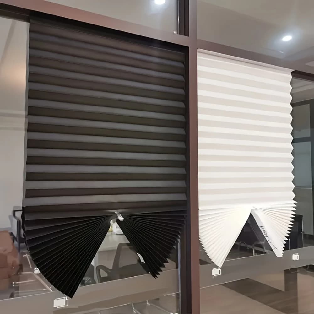 Tende a Rullo Plissettate in Tessuto Non Tessuto, Oscuranti per Soggiorno e Balcone, Facile Installazione
