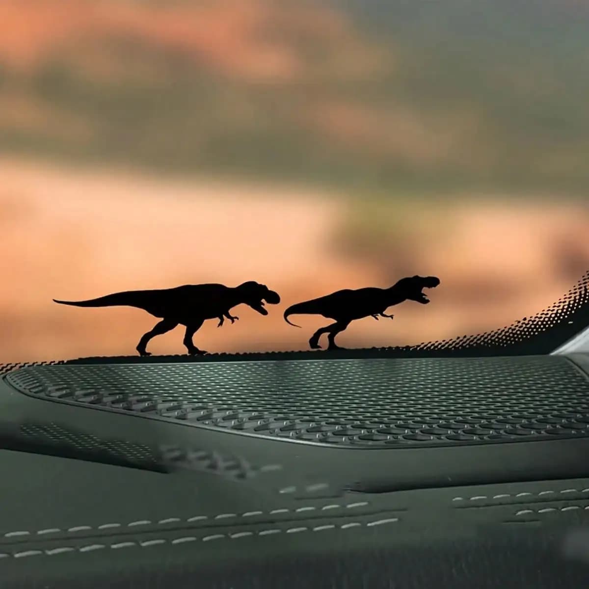 Adesivo per auto con silhouette di T-Rex, decalcomania in vinile a forma di dinosauro per auto