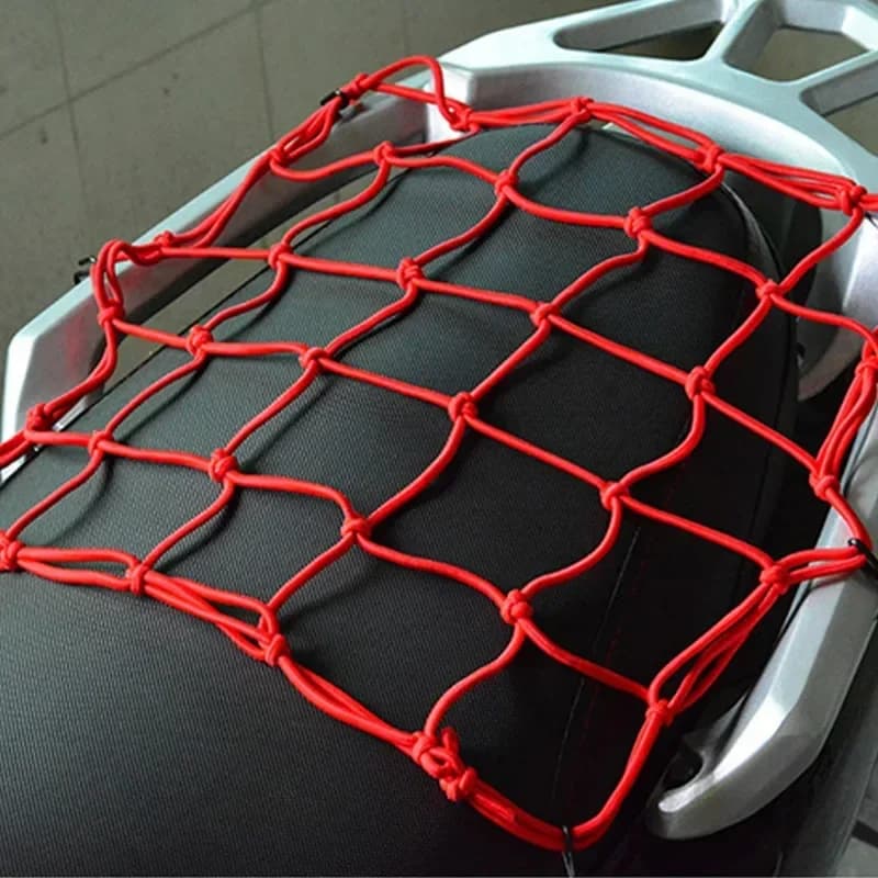 BIF Per 40*40 cm Gancio Regolabile Resistente Elastico Rete per Bagagli per Moto Portacasco Rete per Serbatoio Carburante