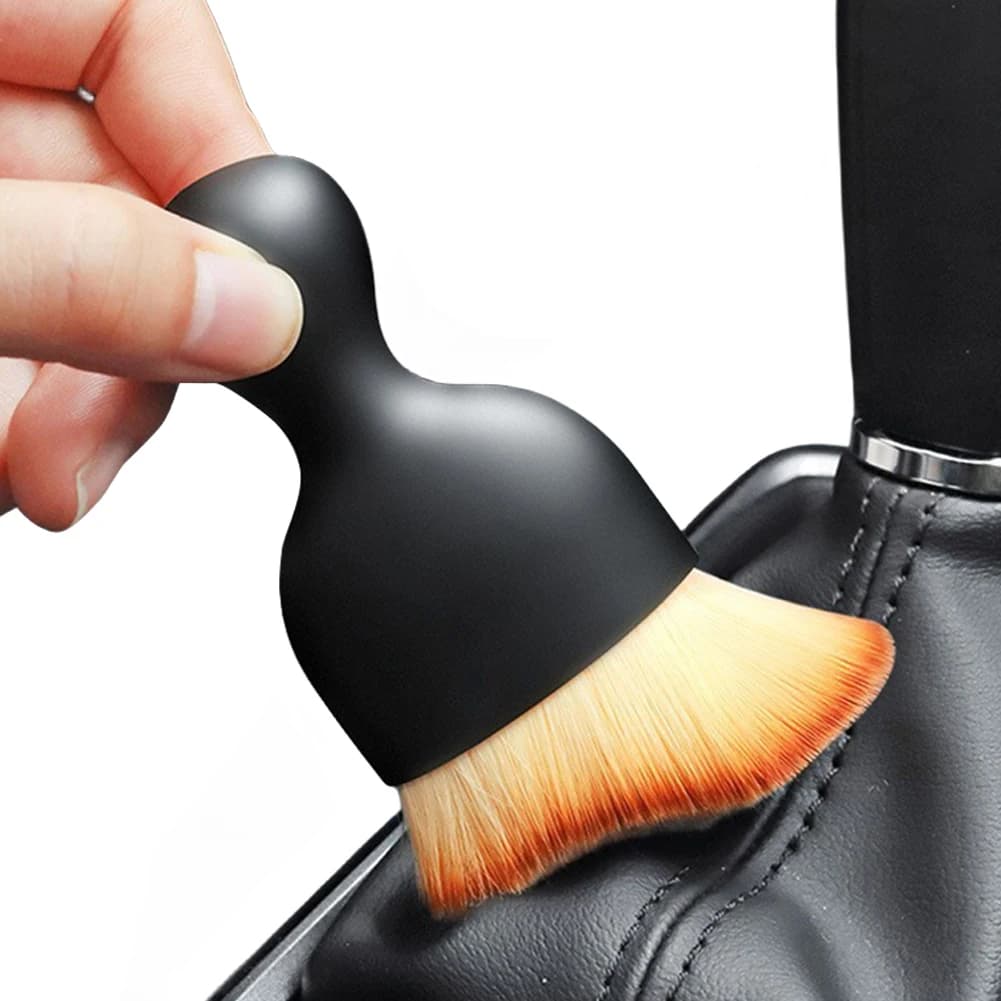 Auto Interior Dust Brush Scratch Free Car Detailing Brush Nano Fiber Soft Bristles Detailing Brush for Dashboard Air Conditioner