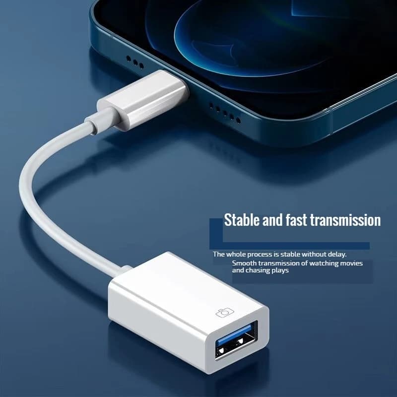 Adattatore da 8 pin a USB Lightning a USB OTG per convertitore dati lettore di schede per fotocamera di ricarica tastiera mouse disco U