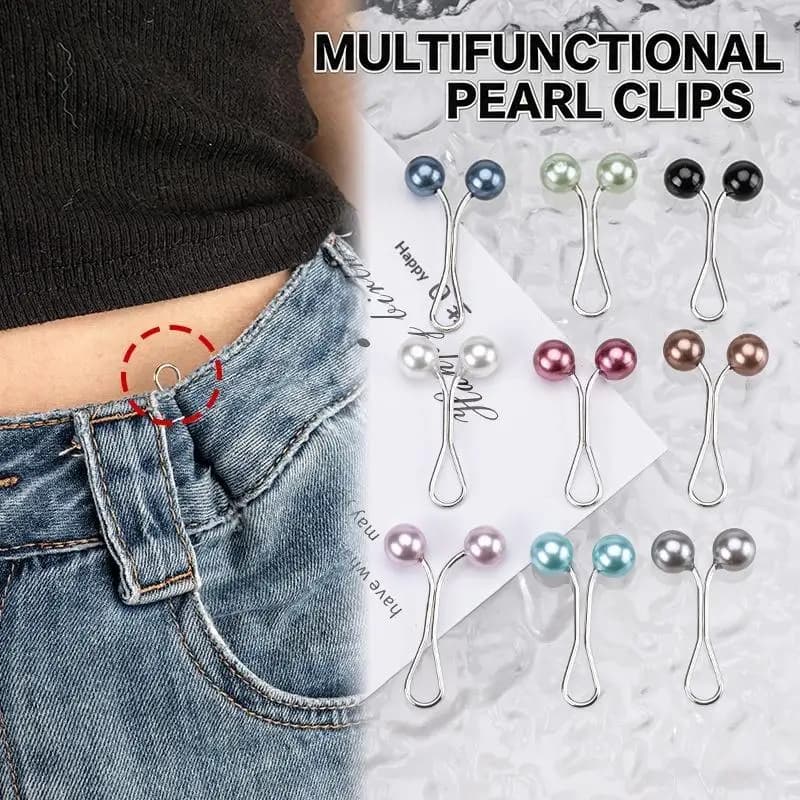 U Shaped Pearl Brooch 1Pc Scarf Fixed Pin Anti Slip Lady DIY Secure Strap Brooch for Hijab Shawl and Workplace Use