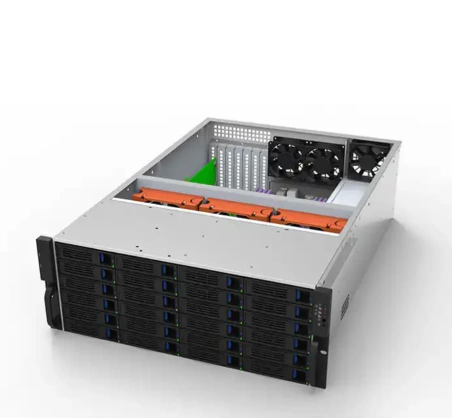 4U ATX SAN/NAS/firewall/log Storage/server Appliances Hot Swapping 24 Bay Server case