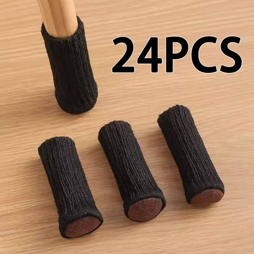 24 Pezzi di Calzini in Silicone Multicolore per Gambe di Sedie con Design Antiscivolo per Protezione del Pavimento, Prevenzione Graffi e Riduzione del Rumore
