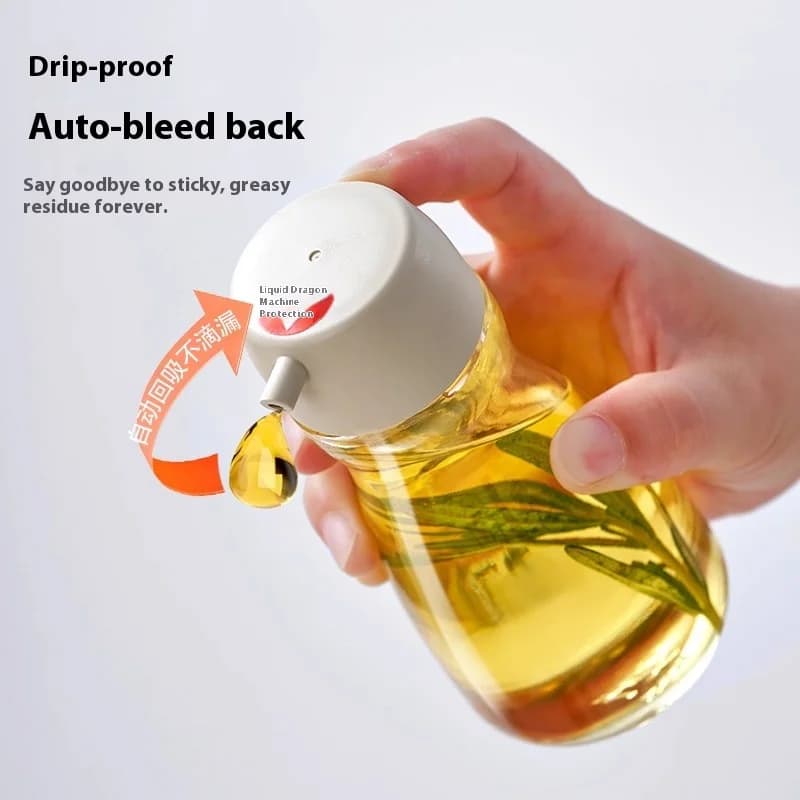 1 pz vaso di olio di vetro in stile giapponese bottiglia di condimento da tavolo cucina per uso domestico salsa di soia in vetro condimento barattolo di olio