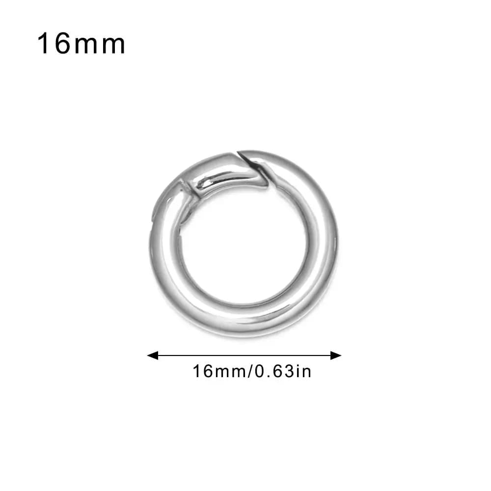 Plated Gate Snap Hooks Carabiner Stainless Steel Handbags Buckle Buckles Clips Spring O-Ring Carabiner Purses