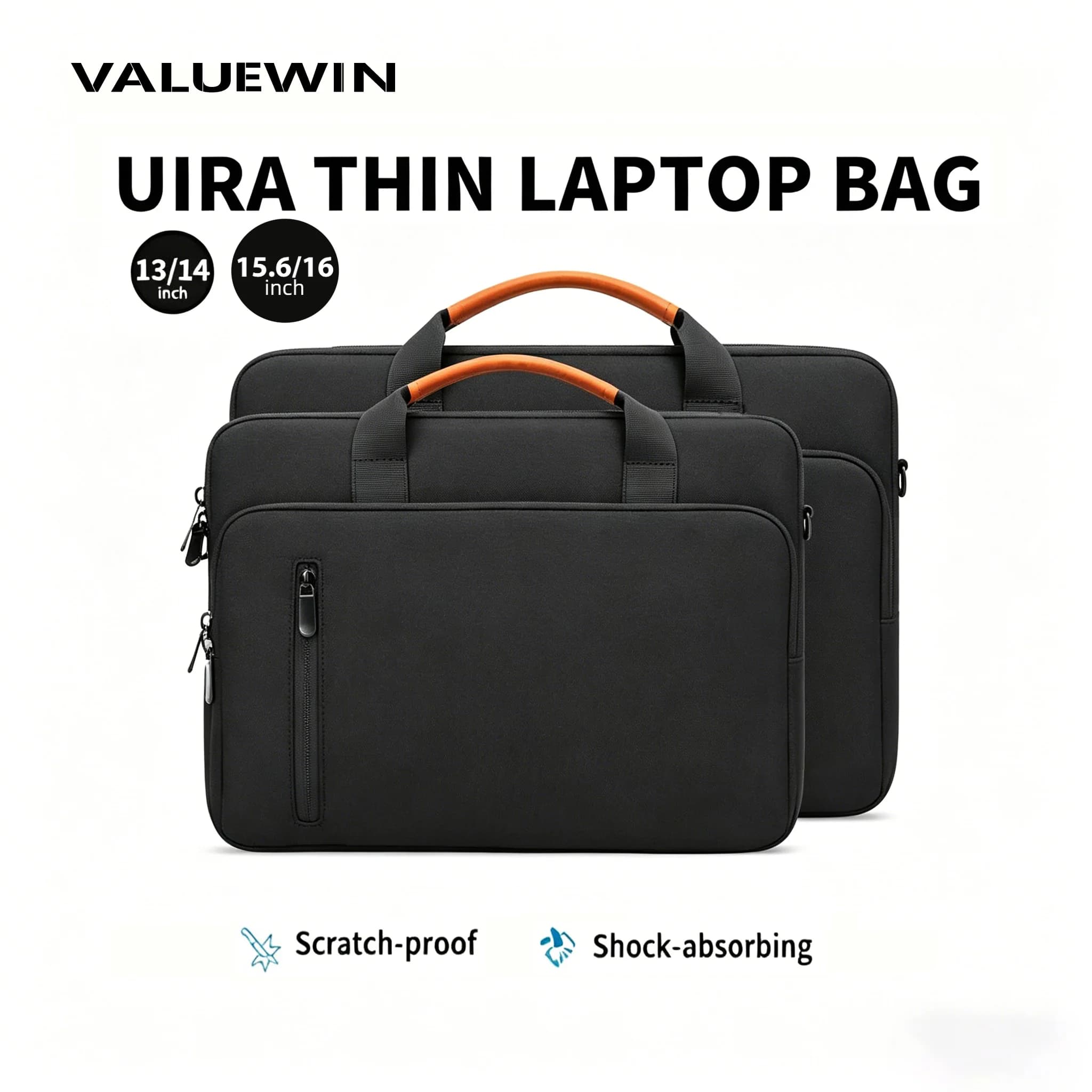 Custodia per Laptop 14/16 pollici per MacBook Pro Surface Lenovo HUAWEI ASUS HP Acer, Borsa da Lavoro Antiurto Rinforzata per Computer