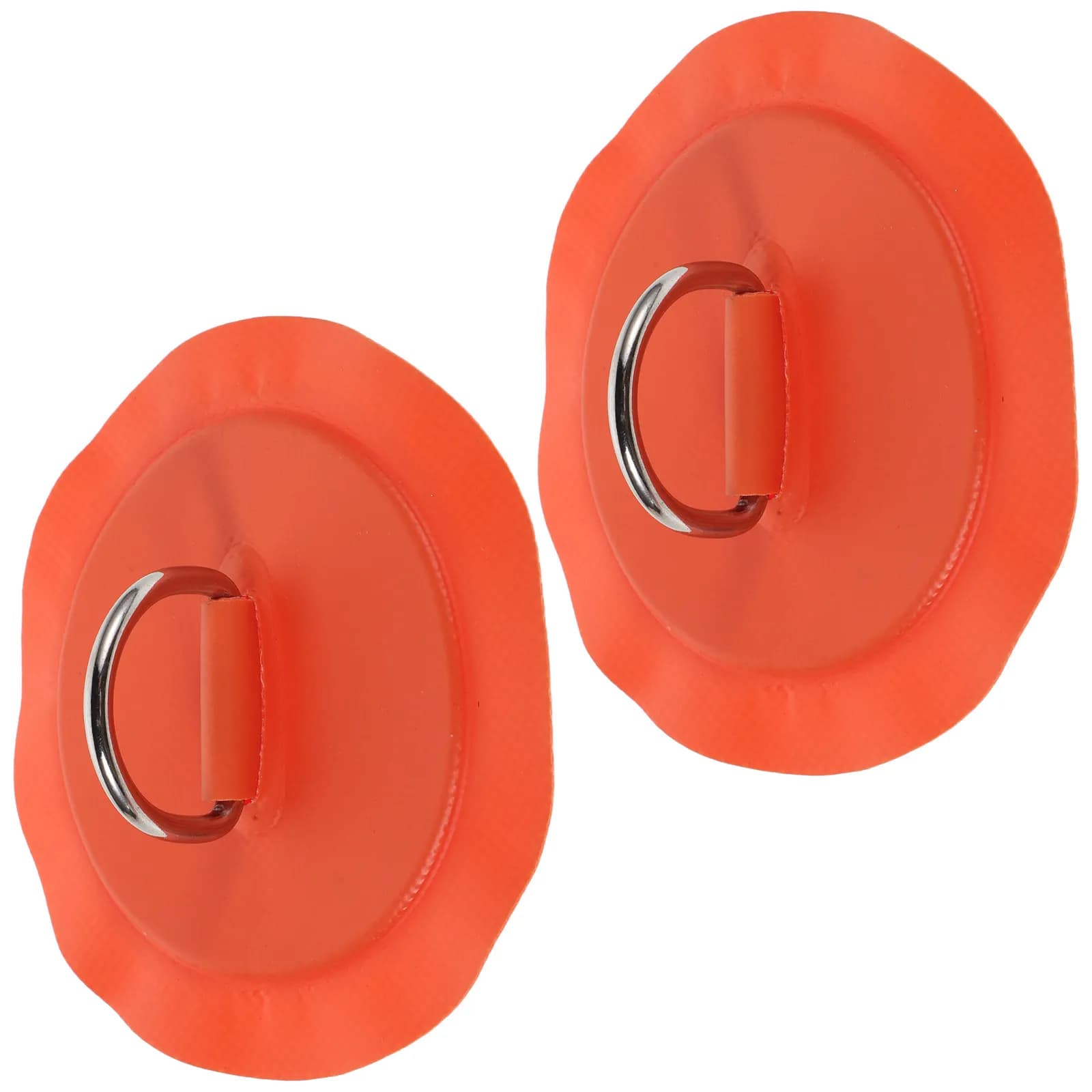 2Pcs Stainless Steel Paddle Board D Ring Patch for Inflatable Sup Kayak Canoe - Marine Corrosion Resistant Boat Rope Buckle