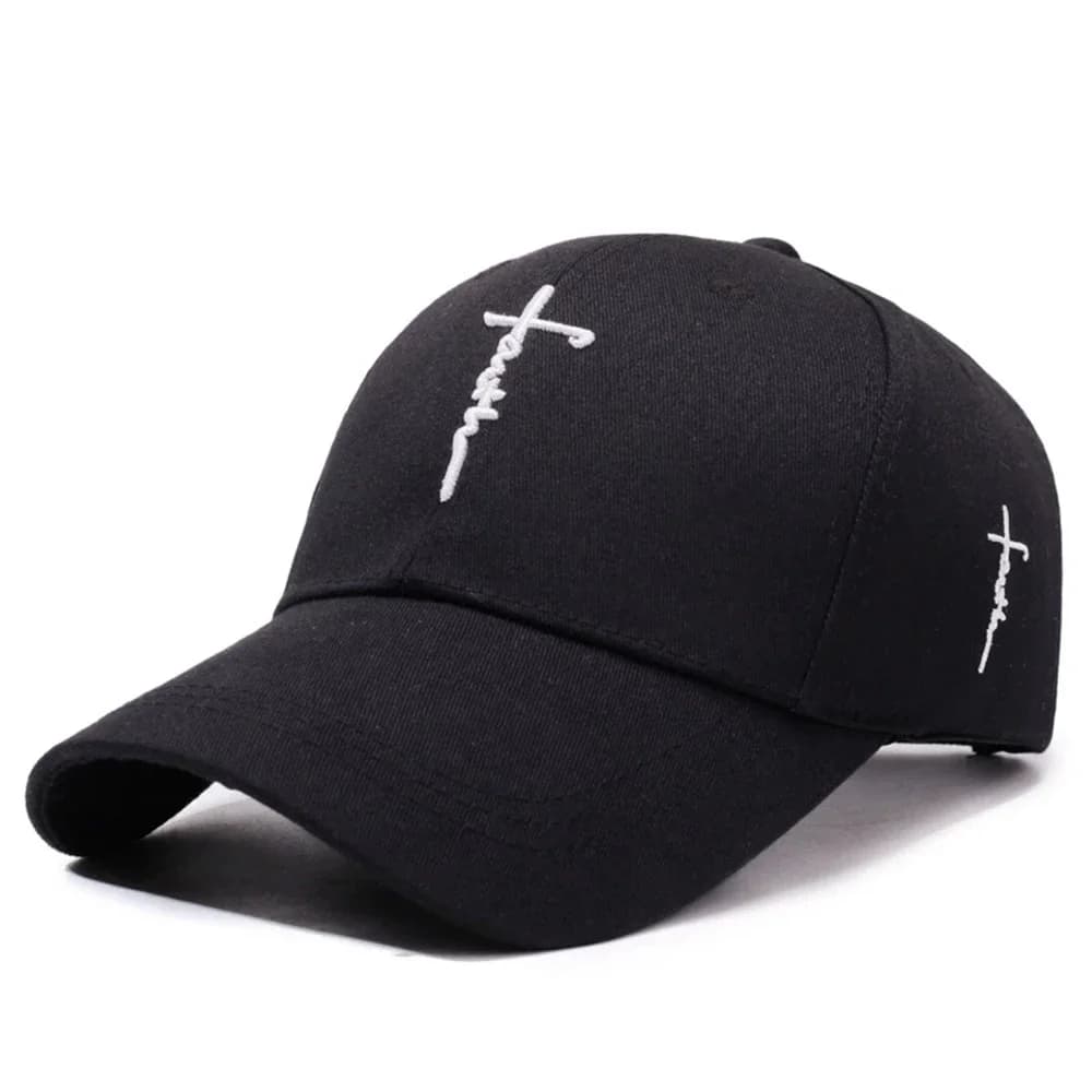 Berretto da baseball casual con cappello regolabile con ricamo a croce inglese per uomo donna adolescente