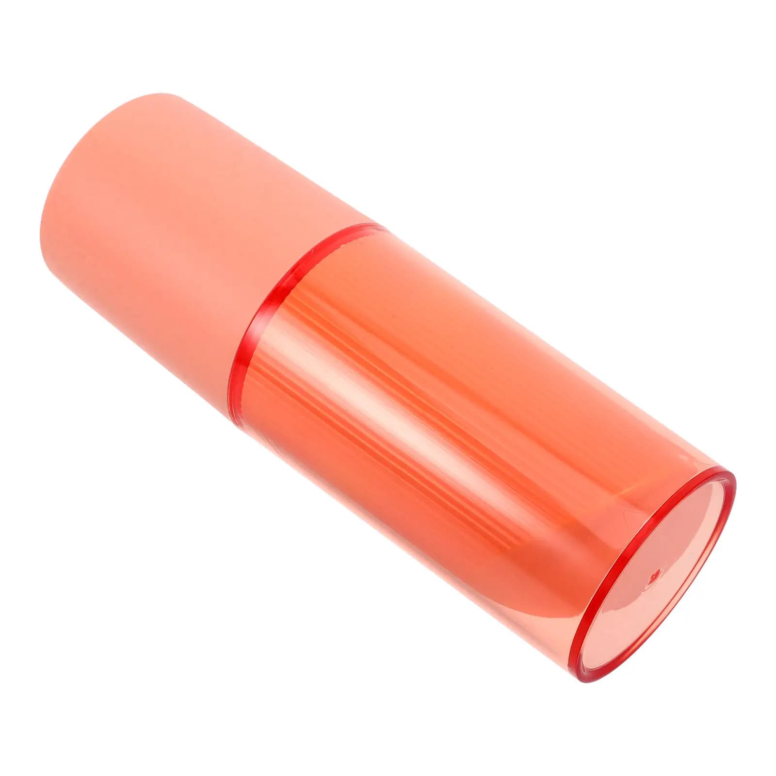 Porta Spazzolino da Viaggio Compatto con Bicchiere per Risciacquo, Contenitore Portatile in Plastica dal Design Elegante, Kit Dentale Versatile