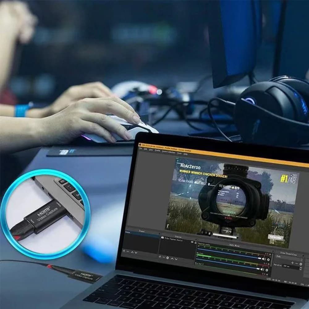 Scheda di acquisizione audio video Scheda di acquisizione USB 2.0 3.0 da 60 fps Ingresso da HDMI a USB 4K1080P HD per la registrazione di giochi Streaming Trasmissione in diretta