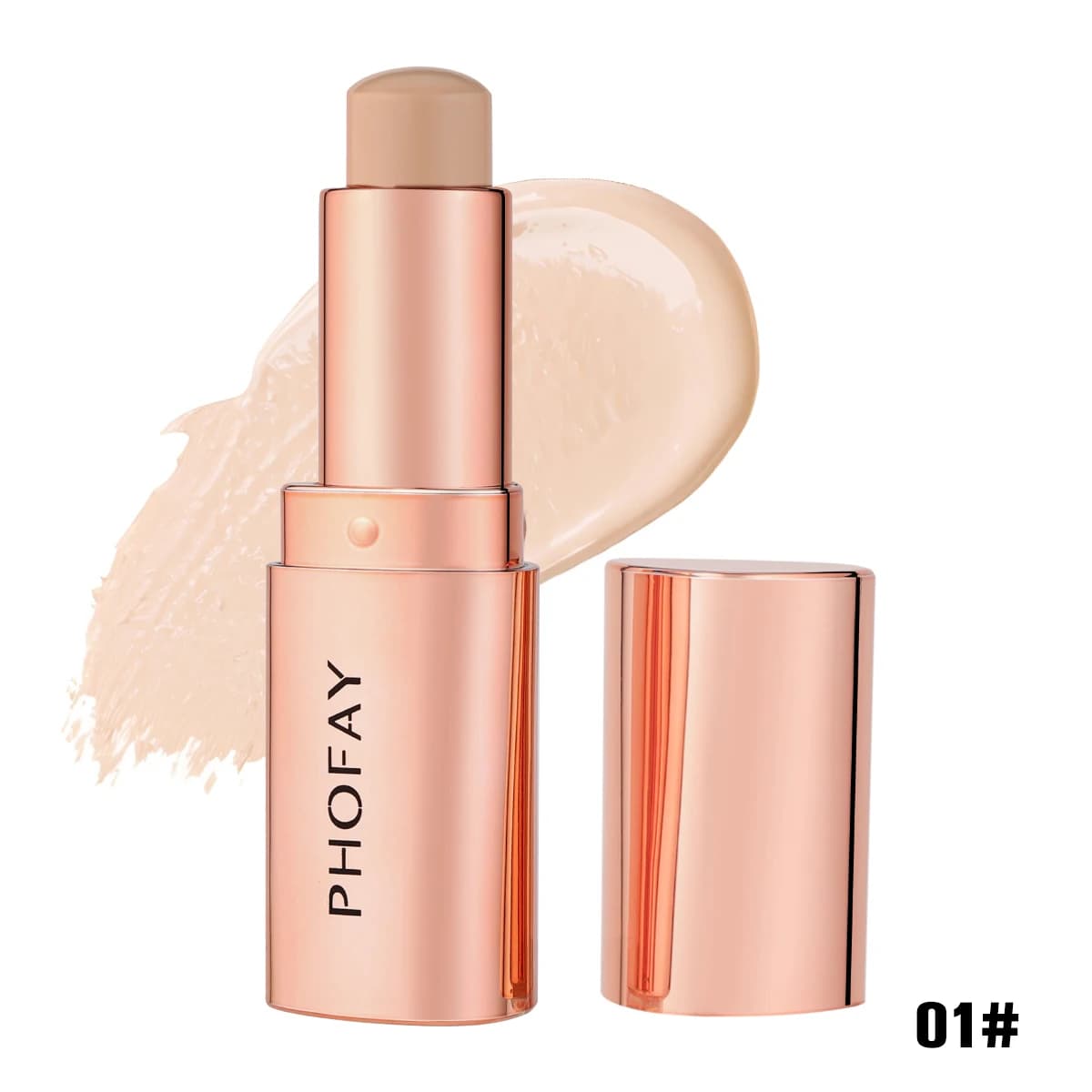 PHOFAY 1 pz Stick Contouring Multiuso Naturale Opaco Illuminante Crema Ombreggiante Naso Lunga Durata Bronzer Viso Trucco Cosmetico