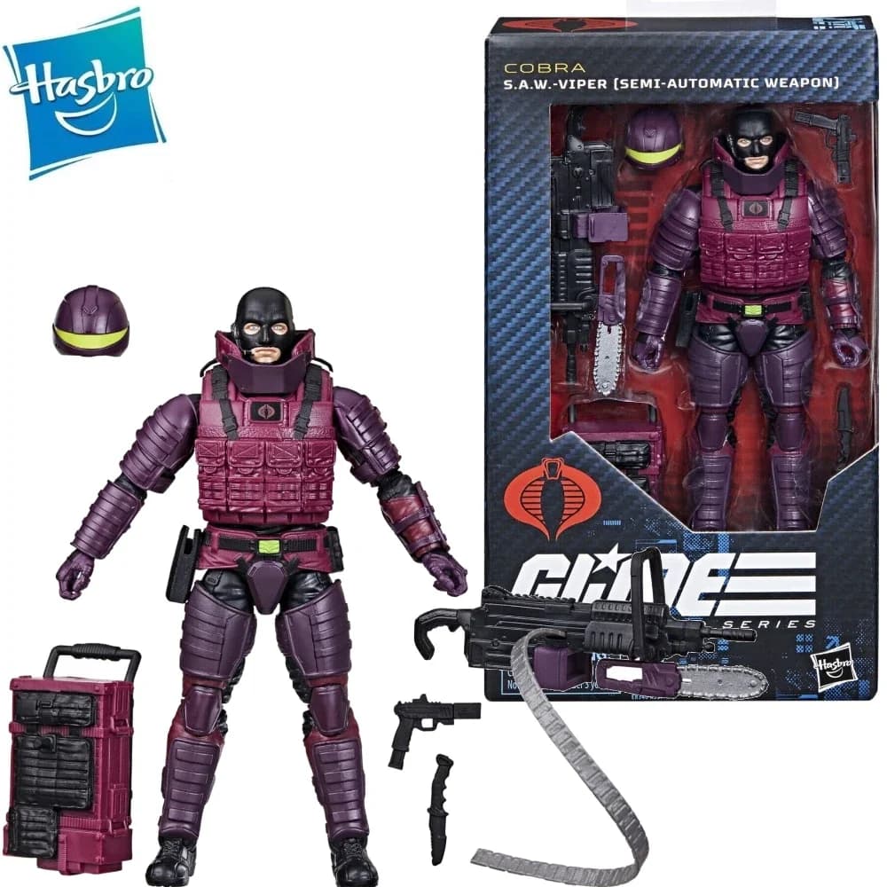 GI Joe GI Joe Classificato Serie 6" 147 Cobra SAW Viper Arma semiautomatica Action Figure Modello Giocattolo Regalo