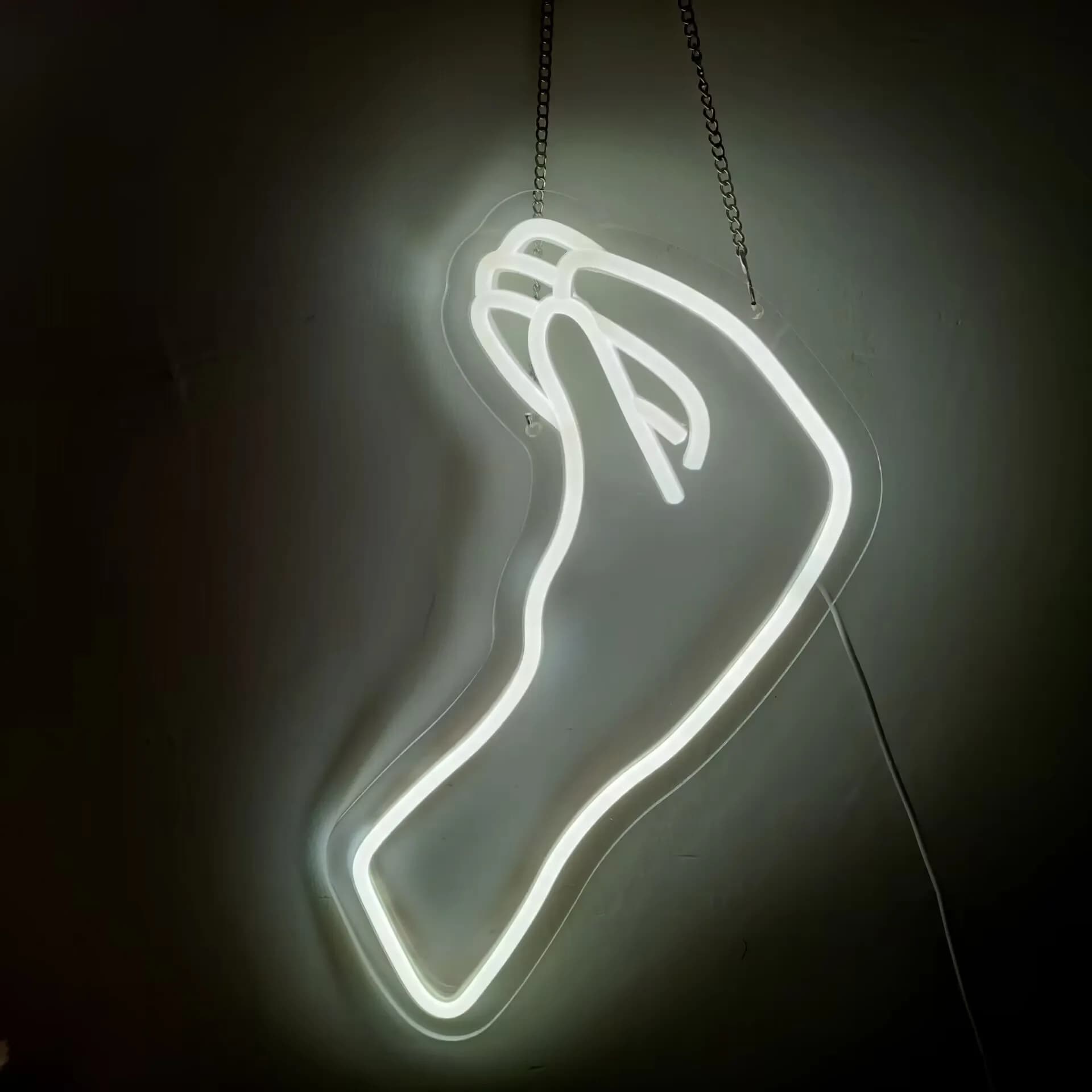 Insegna al neon a mano Luna Luci al neon a LED Decorazione da parete per camera da letto Sala giochi Bar Soggiorno Chiesa Regalo cristiano per un amico